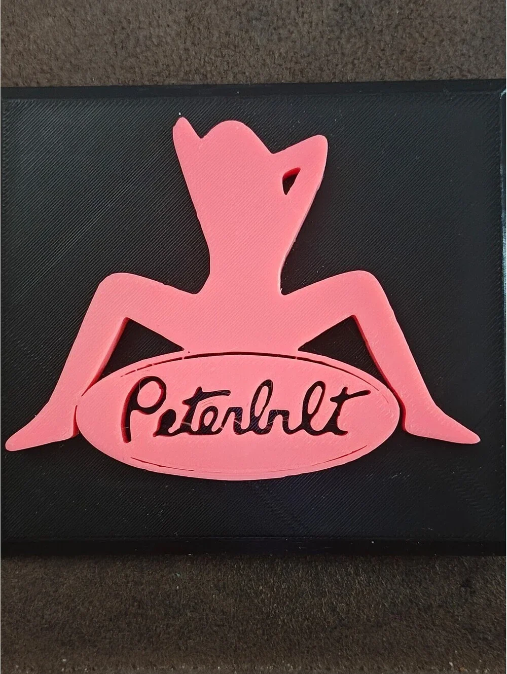 Pink and Black Peterbilt 